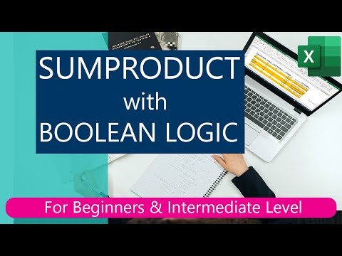 How to use SUMPRODUCT function with Boolean Logical Function in Excel