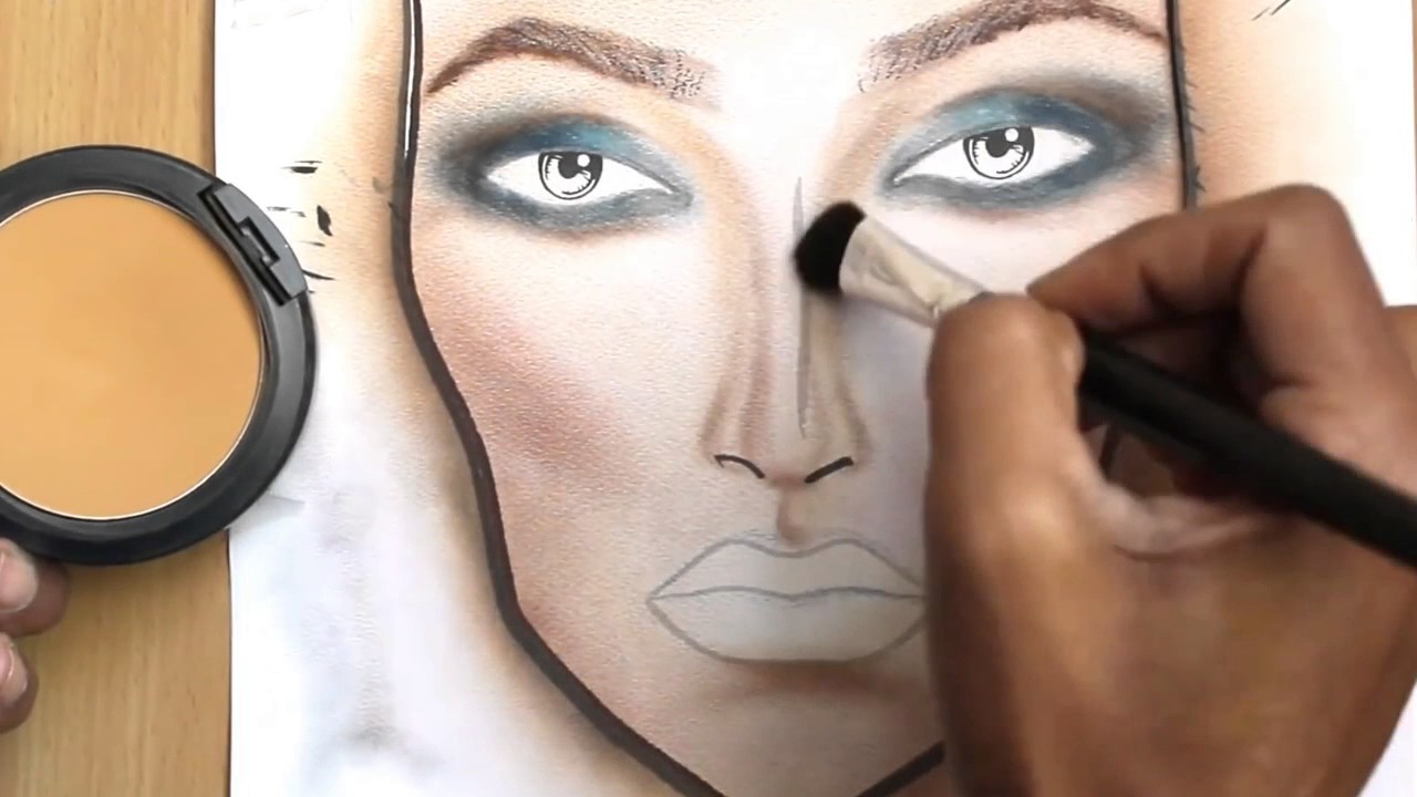 How To Do A Makeup Face Chart