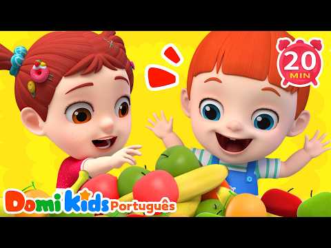 🍊🍉Yummy Fruit Fun! 🍇| Cantigas Infantis | Learn Fruits | Domi Kids | LEFUN Kids TV