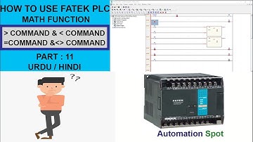 How to Use Compare Function and Equal Less Than Greater Than Function in Fatek Plc | Part 11