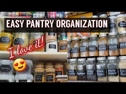 pantry-organization-|-declutter-|-organize-your-cabinet-|-spice-rack-review