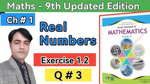 Exercise 1.2 Question 3 II 9th Maths Updated Edition Federal Board II New Syllabus Science Group
