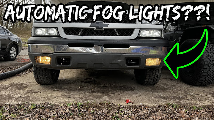 How to make fog lights come on with headlights silverado