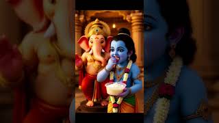 Krishna Ji aur Ganesh Ji Ki Sweet Story   #shorts #krishna #ganesh