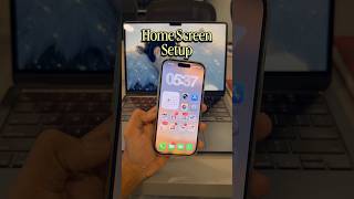 Minimal home screen setup iphone, iphone minimal widgets, iphone clock widget, iphone customisation