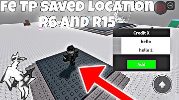 *FE* TP SAVED LOCATION R6 AND R15! | ARCEUS X • DELTA • FLUXUS • PC!
