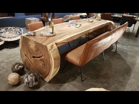 Video: Dining Tables Made Of Solid Oak: Wooden Oval And Round Tables For The Kitchen, Sliding, Light And Dark Models, Large And Small