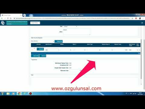 PORTAL E-ARSİV E-FATURA DÜZENLEME