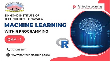 ML with R programming | SINHGAD INSTITUTE OF TECHNOLOGY, LONAVALA| #pantechelearning #webinar