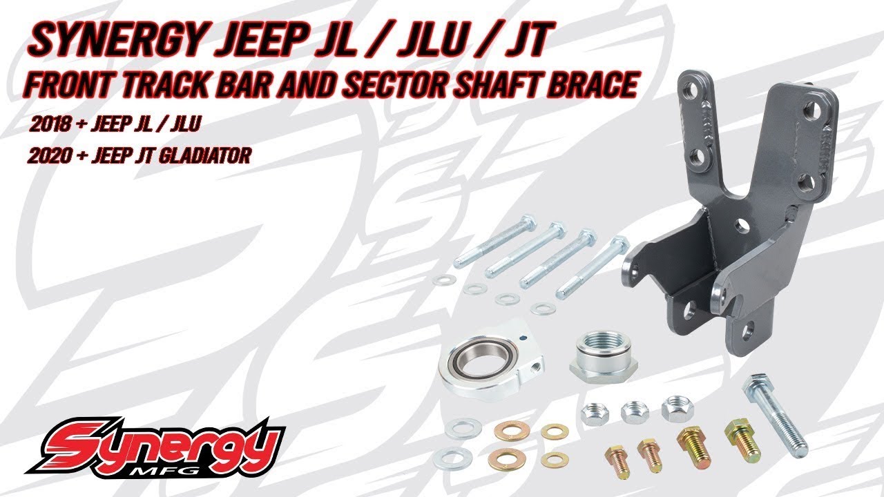 パーツ JKU Synergy Jeep JK / JKU Front Track Bar and Sector Shaft Brace