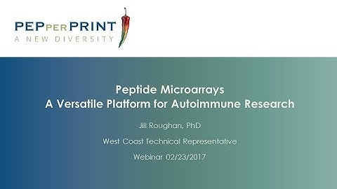 High Density Peptide Microarrays - A Versatile Platform for Autoimmune Research