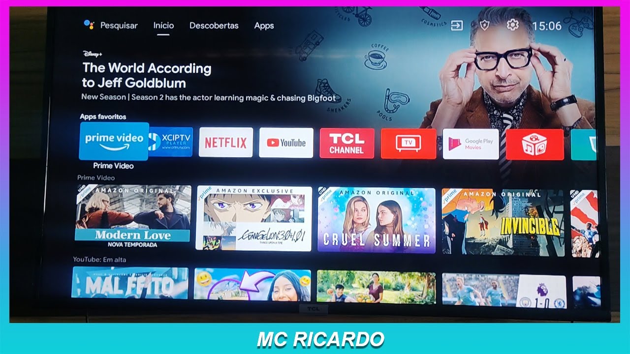 Como usar comando de voz na smart tv tcl - YouTube