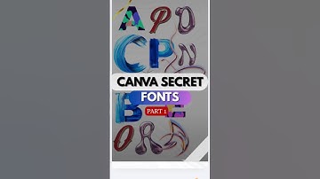 Canva secret font You didn