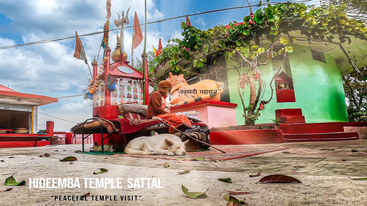 A Peaceful Visit to Hideemba Temple, Sattal | VanKhandi Maharaj Ji & Cute Puppies 🐶