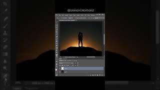 Glowing Stroke || Photoshop Tutorial || sanndycreationz || #shorts