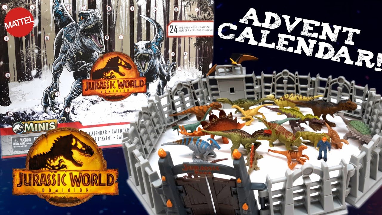 2022 Mattel Jurassic World Dominion Mini Figure Advent Calendar Review 