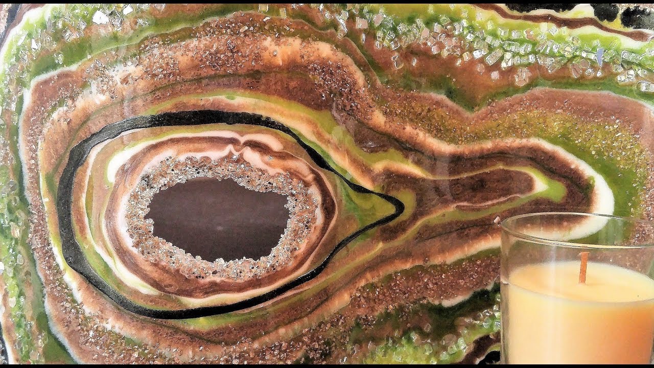 #32- Creating a Free-Standing Resin Geode Candle Holder- On a Budget!