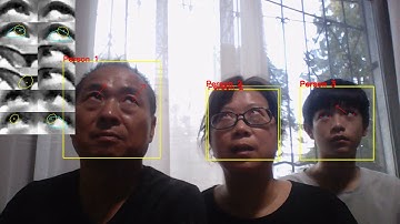 Video based multi-person gaze-detection