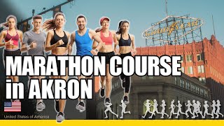 Marathon course at Akron Marathon