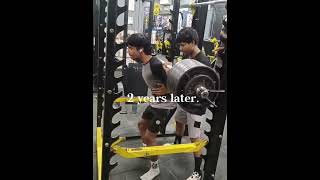 130kg squats 🦍 #gymrat #hardworkworks #aesthetic #squats #edit