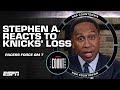 THERE IS NO TOMORROW! - Stephen A. reacts to Knicks