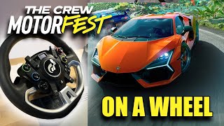 How is The Crew Motorfest With a WHEEL? (Fanatec)