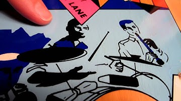 Before and After Pinball Playfield Deep Cleaning with Magic Eraser