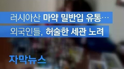 [자막뉴스] 러시아산 마약 무분별 유통…통관 무용지물 / KBS뉴스(News)