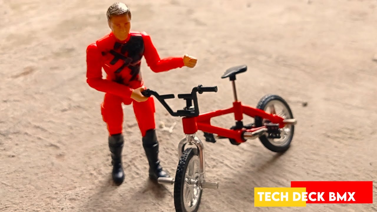 mainan miniatur sepeda bmx tech deck bmx finger bike YouTube