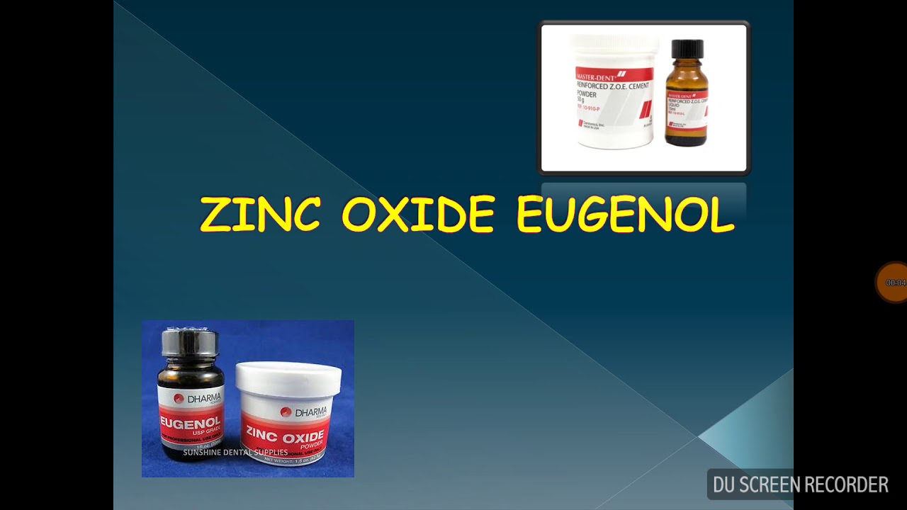 ZINC OXIDE EUGENOL CEMENT YouTube