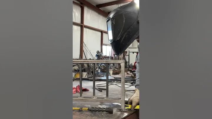 Handrail baseplates and endcaps #welder #fabricator