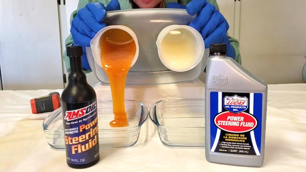 AMSOIL Power Steering Fluid Vs Lucas Cold Flow Test YouTube