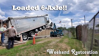 Dumping Off A Loaded Triaxle!! - Weekend Restoration