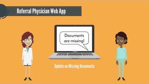 2D character animation explainer video for a Physician Referral Software