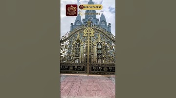 Lắp đặt hàng rào cổng nhôm đúc cho công trình nhà thờ