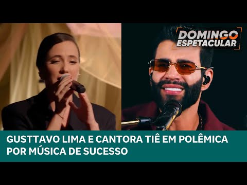 Gusttavo Lima e cantora Tiê envolvidos em polêmica pela música "A Noite" | Domingo Espetacular