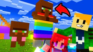 สถานีชาวบ้านสีรุ้งของแก๊งค์ก๋องแก๋ง - Minecraft Villager Rainbow House [vaha555]