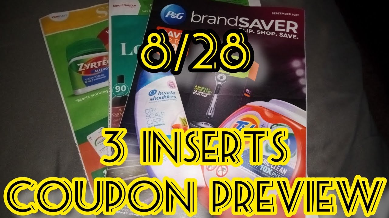 Coupon Preview 8/28 September P&G, Save & SS 3 INSERTS! BOGO Coupons ...