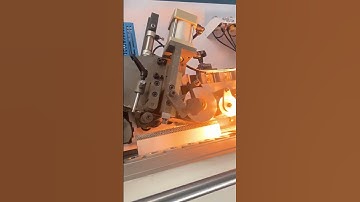 45 degree cutting bevel edge banding machine #woodworkingmachines #edgebander #edgebandingmachine