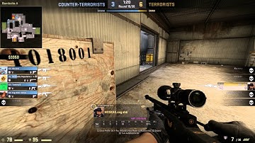 CSGO: Shb` AWP 5v1 clutch on Cache