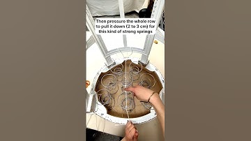 How to tie coil springs #tutorial #upholstery