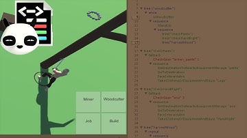 Woodcutter AI in Unity 3D using Panda Behaviour Tree