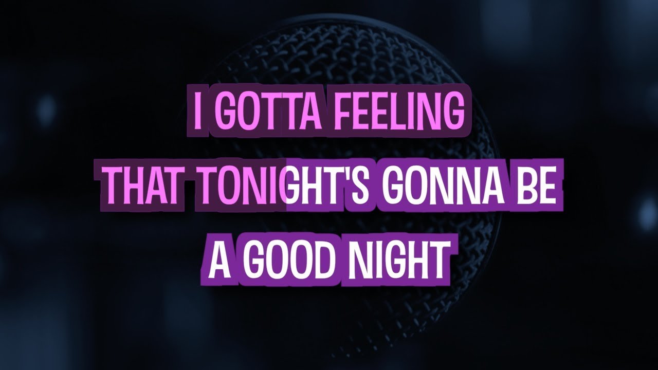 The Black eyed Peas - i gotta feeling. Karaoke Night you are the best. Feeling караоке