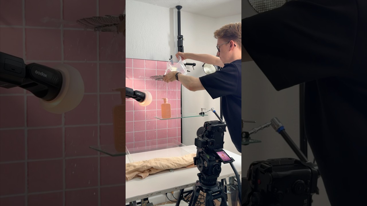 Product photography trick shot using water 💦 @oliver_howells