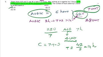 Three pipes A ,B and C can fill a tank in 6 hours. After working at it together for 2 hours