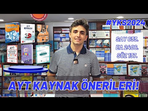 YKS 2024 Seviye Seviye AYT Kaynak Önerileri! (Tüm Dersler, En İyiler) | #yks2024 #ayt