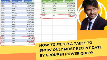 Filtering a Table to Display Most Recent Dates by Group: Power Query Tutorial