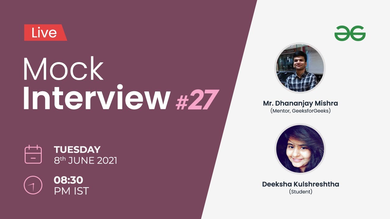 Live Mock Interview | C++ Fundamentals and DSA Round - YouTube