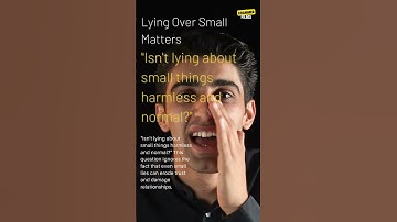 The Ethics of Small Lies: A Deeper Look #shorts