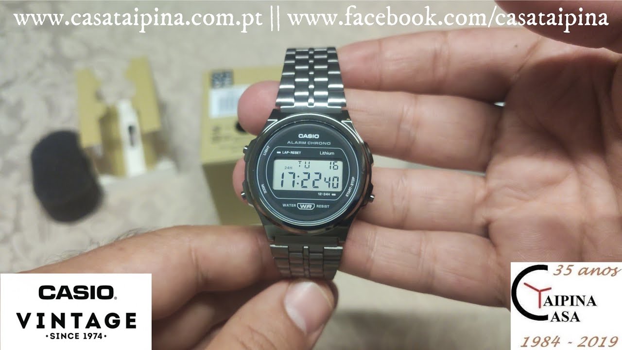 Casio Vintage A171WEGG-1AEF - YouTube